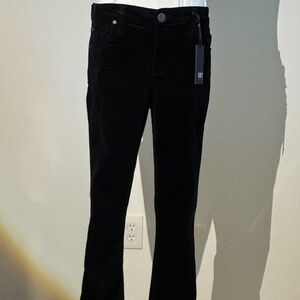 KUT, Karen Baby Bootcut Corduroys, Black, Size 6
